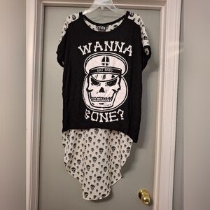 Too Fast Rat Baby Skull Top